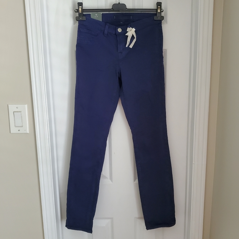 $220 NWT! J Brand Skinny Leg Mid-Rise Blue Jeans